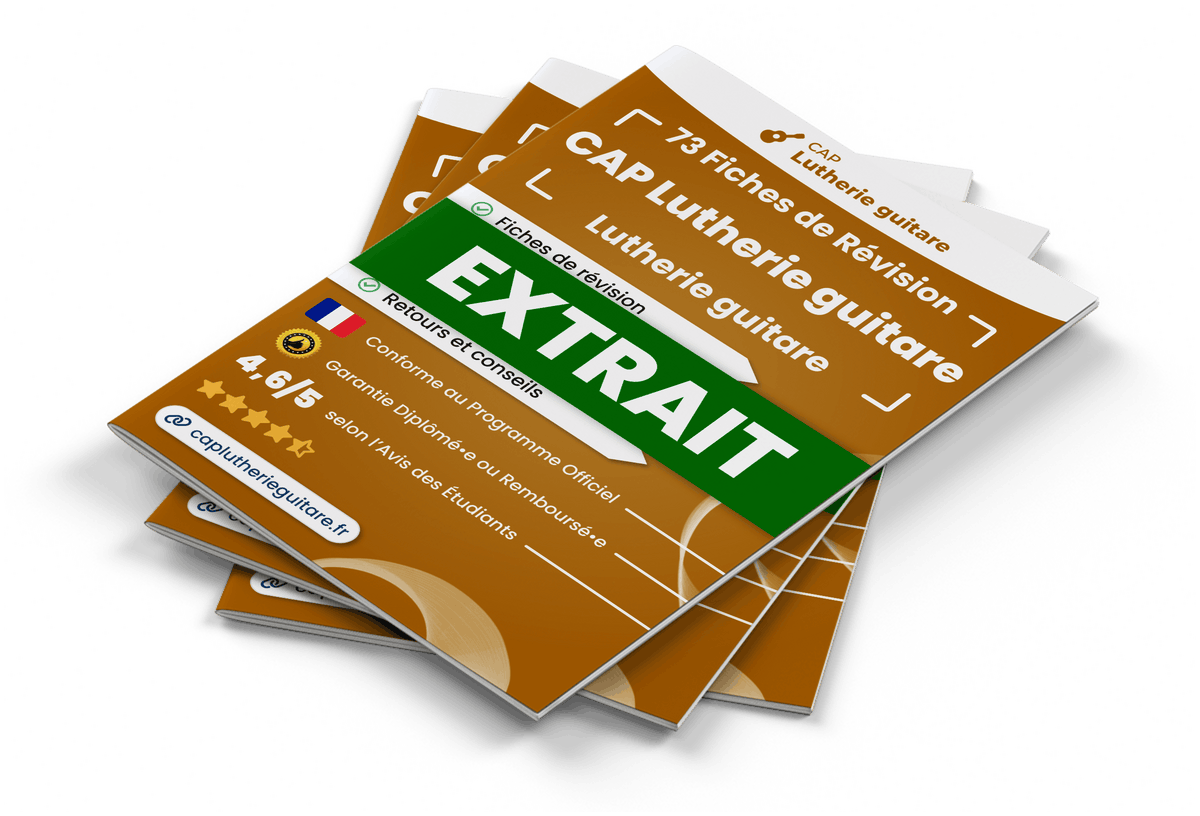 Extrait Fiches Révision gratuites CAP Lutherie guitare
